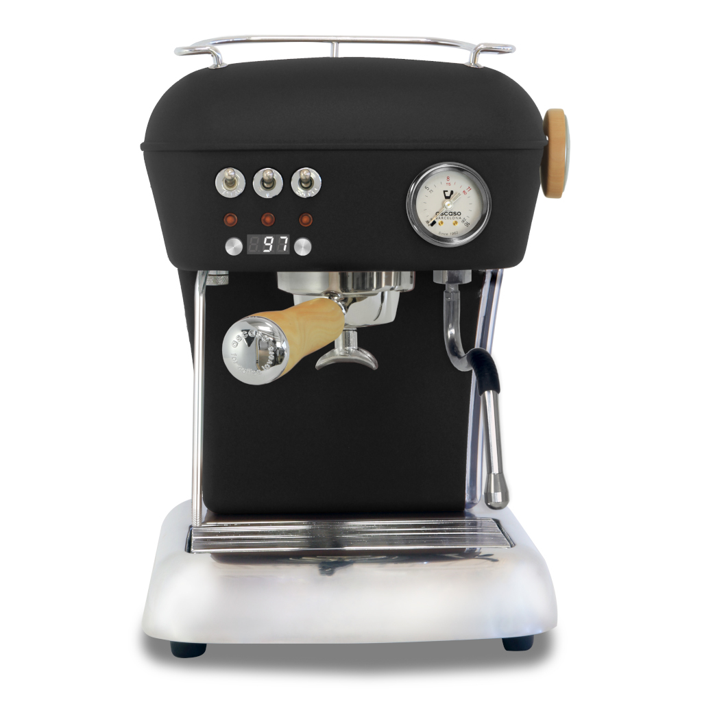 Ascaso Dream UP V3 PID Espresso Machine w/ Wood Handle & Steam knob – BLACK