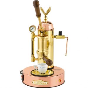 Elektra S1 Microcasa A Leva Espresso Machine – copper & brass